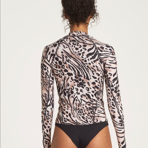 Billabong Surf Capsule Wetsuit Jacket Leopard US 4 - Picture 3 of 6